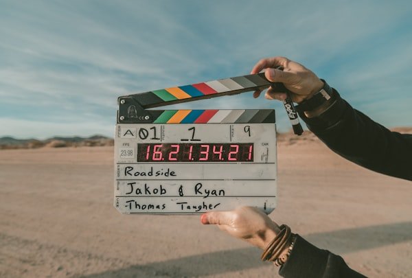Documentary crew filming on location